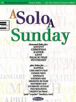 A Solo a Sunday piano sheet music cover